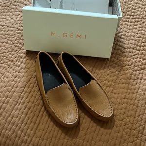 M.Gemi The Felize Leather Women's Moccasin Shoes, Size 38.5 in Cappuccino